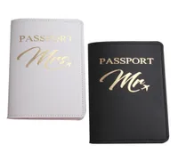 Card Holders Bride Groom Married Wedding Honeymoon Leather Passport Case Holder Travel ID Protector For Women Girls4530911