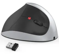 Retail de barco rápido X10 Wireless 24G 2400dpi Ergonomic óptico Gaming Mouse vertical para portátil PC9975180