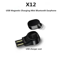 Draagbare draadloze Bluetooth -headset x12 Car Bluetooth -hoofdtelefoon USB Magnetic Charging Mini Bluetooth oortelefoon S530 Sportheadset 9013654