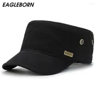 Berets EAGLEBORN Men Military Cap Cotton Outdoor Sports Visor Dad Hat High Quality Casual Vintage For Women