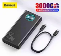 Baseus Power Bank MAH W PD 랩탑 용 QC 전원 은행 iPhone 용 외부 배터리 충전기 Samsung J2205314475621
