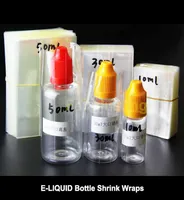 Calor transparente PVC Sellos envolventes de envoltura para 5 ml 10ml 15ml 20ml 30ml 50ml Eliquid Ejuice Dropper Bottles Smanga retr￡ctil etiqueta Envolvente F1397935