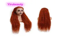 Cabello humano peruano 13x4 peluca delantera 350 color ola profunda rizada 150 180 210 densidad yirubeauty 1232 pulgadas enteras6436513