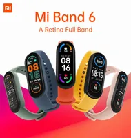 Xiaomi Mi Band 6 Smart Armband 4 Farbe Touchscreen Miband 5 Armband Fitness Blut Sauerstoffspur Herzfrequenzmonitor