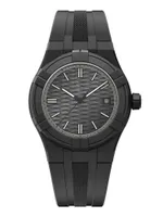 Mens Designer Watch Top Brand Black Silicone Quartz Fashion Mens Mens Time Time Watch Watch, переработанные морские пластиковые.