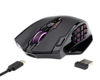 Topi Redragon M913 2 4G Mouse da gioco wireless 16000 dpi RGB con 16 pulsanti programmabili MMO FPS per laptop giocatore 2211033809741