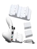 Game Controllers Joysticks For Xbox One S Charger Dual Dock Charging Station With 2 Battery Packs And USB Cable Wireless Control3193697