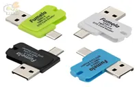 2in1 Universal Card Reader 휴대 전화 PC 카드 리더 마이크로 USB OTG 카드 리더 OTG TF SD 플래시 메모리 양질의 Android OT9003196