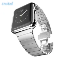For 42mm 44mm Stainless Steel strap Apple Watch Band 38mm 40mm Link Bracelet metal Butterfly buckle Watchband Fit iwatch Series 6 9307971