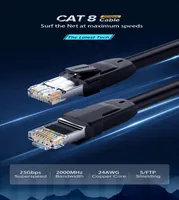 CAT8 이더넷 케이블 RJ 45 네트워크 케이블 FTP LAN CAT 7 RJ45 패치 코드 라우터 노트북 케이블 8 Ethernet4980670 용 10m