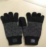 Rękawiczki dzianiny klasyczny projektant jesień solidny kolor europejski i amerykański para mitens zimowa moda Five Finger Glove BL9453181