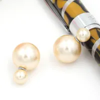 Pendientes de moda al por mayor Colores de mezcla Pearls Studs de 8 mm Pendientes de perlas para mujeres Damas Brinco