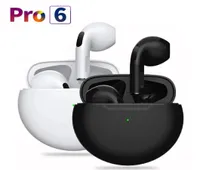 Air Pro 6 TWS Wireless Headphones Earbuds with Mic Fone Bluetooth Earphones Sport Running Earpiece for Smart Mobile Cell Phone6858001