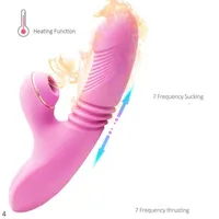 Sex Toy Massager Clit Sucker Vibrator g Spot Dildo Thrusting Clitoris Stimulator Magic Wand Nipple Sucking for Women Adult Toy