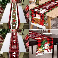 Table Cloth Home Tablecloth Cover Merry Christmas For Runner Xmas Ornament Decoration Year Party Supplies
