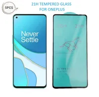 5PCS 21H Temperowany szklany szklany folia dla OnePlus Nord 8T 7 7T 6 6T 7005448