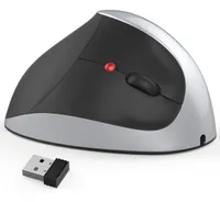 Retail de barco r￡pido X10 Wireless 24G 2400dpi Ergonomic Optical Gaming Vertical Mouse para port￡til PC7918900