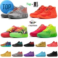TOP Basketball Shoes 2022 Men LaMelo Ball MB.01 Basketball Shoes Not From Here Rock Ridge Black Red Blast Rick and Morty Galaxy I UNC Queen Buzz