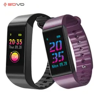 SOVO SE14 Kleurscherm Smartband Sports Fitness W6S Smart Bracelet Dynamische hartslagmonitor Blooddruk Monitoring Smart Band2657110