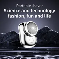 Elektrische Shavers Mini Men's Portable Washable baard Trimmer USB Oplaadbare scheermesface Full Body Shave 221207