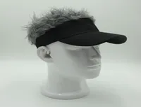 Novelty Hair Visor Hat Golf Wig Cap Fake Adjustable Gift Novelty Party Custome Funny Hat Whol 8498130