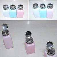 Storage Bottles 1 Pcs 200ML Nail Polish Remover Empty Bottle Push Down Pump Dispensers Lip Eye Makeup Liquid
