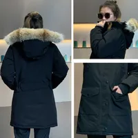 Women's Down Jackets Parkas Winter Jacket Women 2021 Top Qulaity Fashion Warm Coat Long Real Wolf Fur Collar Hooded Loose Female Outerwear