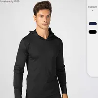 Men's Hoodies Sweatshirts Lu Autumn Hoodie 2022 New Skinny Leisure Sports Fitness Bodysuit Training Running Yoga Clothes4cd6