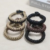 Update Hennep Rope Bracelet Simple Braid armbanden Polsband manchet voor vrouwen Men Fashion Jewelry Gift Will en Sandy