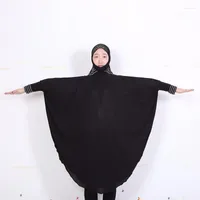 Ethnic Clothing 10pcs bag Black Sells Muslim Scarves Bat Sleeves Linen Robes