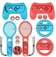En 1 Nintendoswitch Accessories 2 Mango de la raqueta de tenis del volante.