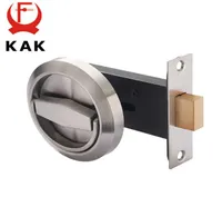 KAK Hidden Door Locks Stainless Steel Handle Recessed Invisible Keyless Mechanical Outdoor Lock For Fire Proof Home Hardware6214339