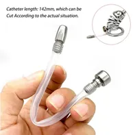 Confetti Silicone Urinary Catheter Chastity Cage Accessories Plug Insert Penis Urethral Orifice Male Cock Ring MasturbatorSex Toy 8924564