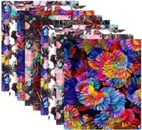 Window Stickers XFX HTV Cricut 1 Sheet 25x305cm Beautiful Color TPU Heat Transfer Press Machine Flowers DIY Cloth1482009