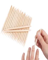 Factory 100st Orange Wood Nail Sticks Double Sided Multi Function Cuticle Pusher Remover Manicure Pedicure Tools Mini Skater2692044