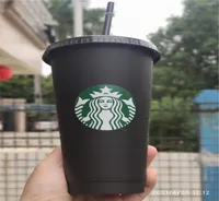 Impresión de máquina UV de Starbucks tazas de 24 oz de 24 oz cambiando de color jugo de plástico con taza de café mágica de labios y paja personalizado 5 PI9710548