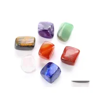 예술과 공예 irregar 7 Chakra Stone Minerals Natural Pretty Crystal Reiki Yoga Chakras 소설 펜던트를위한 Stones Many Co dhv4x