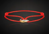 luxury stainless steel bracelet 3 metal buckle ribbon lace up chain multicolor adjustable size bracelet popular unisex fashion8215775