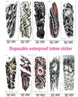 10Pcs Disposable Waterproof Arm Tattoo Sticker Glitter Metal Body Art Prop Makeup Pattern Temporary Tattoo Stickers 210100mm2235216
