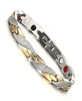 Bracelet magn￩tique ￠ ￩nergie viderly m￢le bracelet germanium bracelet masculin hologram bracelets en acier inoxydable bracelets pour femmes7944224