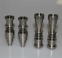 Handgereedschap 10 14 18mm 6 In 1 Domeless Titanium Nail GR2 Ti Enail voor 16 mm of 20 mm Enail -spoel versus keramische nagelkwarts Nagels1706912