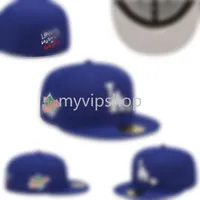 2023 Mashion's Fashion Hip Hop Classic Royal Blue Color Peak Full Size Closed Caps Baseball Sports All Team Adated Hats in taglia 7- Size 8 Love Hustle VIP-02