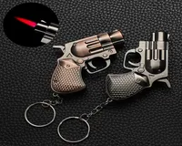 Creative Mini Revolver Model Клавичная, более легкая ветрозащитная зажигалка, сигарета сигарета, струя
