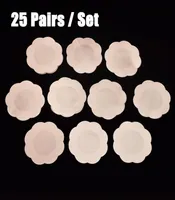 25pairs Bag Flower Adhesive Nipple Covers Pads Body Breasts Stickers Disponible Milk Paste Anti t￶mde br￶stpasta BRA348N7104752