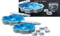 Baking Moulds Silicone 7 Shape DIY Dice Ice Tray Mold Game Mini Cube Trays With Lids Whiskey Reusable Crafts Tools8392763