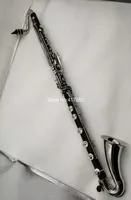 Nuovo arrivo Margewate Low C clarinet Silver Plazed Keys Bass Clarinet Strumento musicale professionale con bocchie Case4668589