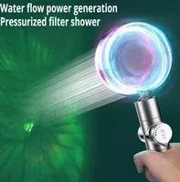 Hand LED shower head with water saving filter High Pressure rainfall nozzle adjustable switch 7 Color Changing spray shower head 23250309