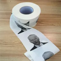 Nieuwheid Joe Biden toiletpapier servetten Roll grappige humor gag geschenken keuken badkamer houten pulp tissue bedrukte toiletten papieren servet3037140