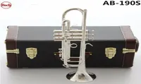 Bach Stradivarius BB Trompet AB190'lar Gümüş Kaplama Müzik Enstrümanı Yeni Trompet Ağızlık Profesyonel Sınıf 3632488