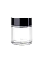 60ml Clear Glass Cosmetic Jar Pot 60g Skin Care Cream Refillable Bottle Cosmetic Container Makeup Tool For Travel Packing6171504